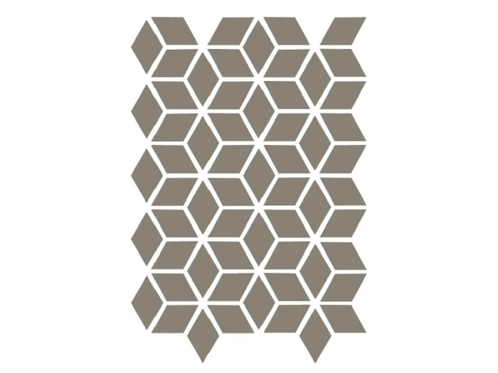 На изображении товар Etruria Керамогранит Xxs Rombo E 4X7 Su Rete Monocolore Fango от официального представителя в Москве