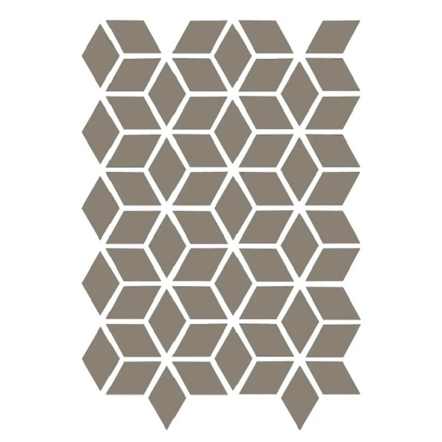 Etruria Керамогранит Xxs Rombo E 4X7 Su Rete Monocolore Fango