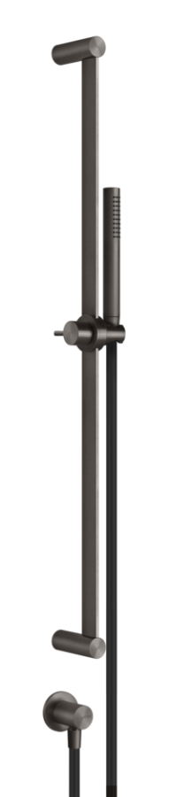 Штанга Gessi316, настенная, с душевой лейкой h828, цвет Black Metal Brushed PVD