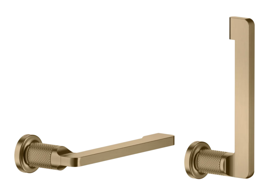 Бумагодержатель Gessi Inciso, настенный, цвет Warm Bronze Brushed PVD
