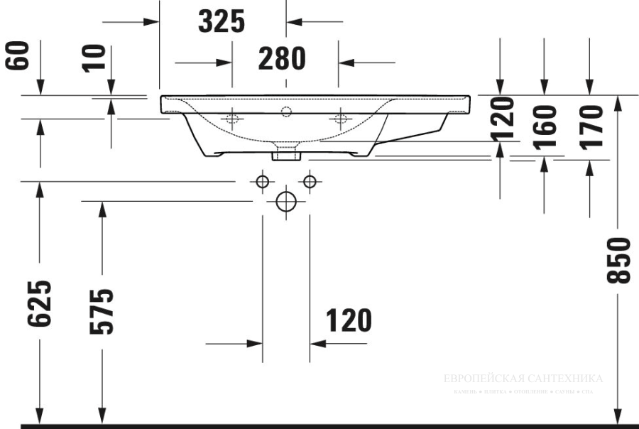 Раковина Duravit D-Neo для мебели, 800x480 мм, чаша слева, на 1 отверстие под смеситель, цвет белый - изображение 11