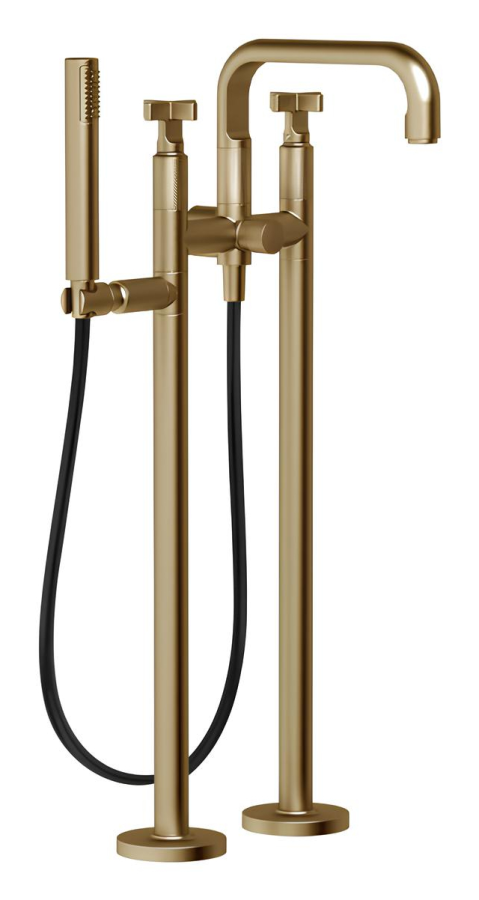 Скрытая часть Gessi, для напольного смесителя для ванны, цвет Chrome - изображение 1