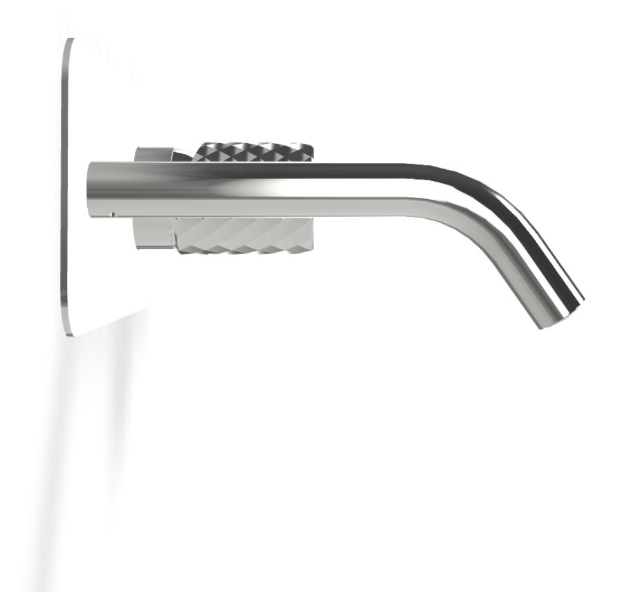 Смеситель для раковины Carlo Frattini Spillo Tech, ручка X Collection, с донным клапаном Click-Clack, излив 150 мм, внешняя часть, цвет хром - изображение 2