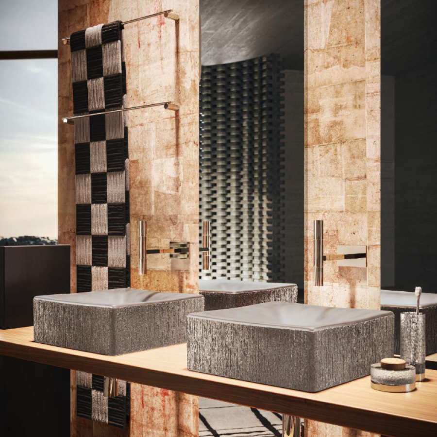 Раковина Gessi Incastri, накладная, 75601-561, 410 х 410 мм, цвет Ghiaccio - изображение 2