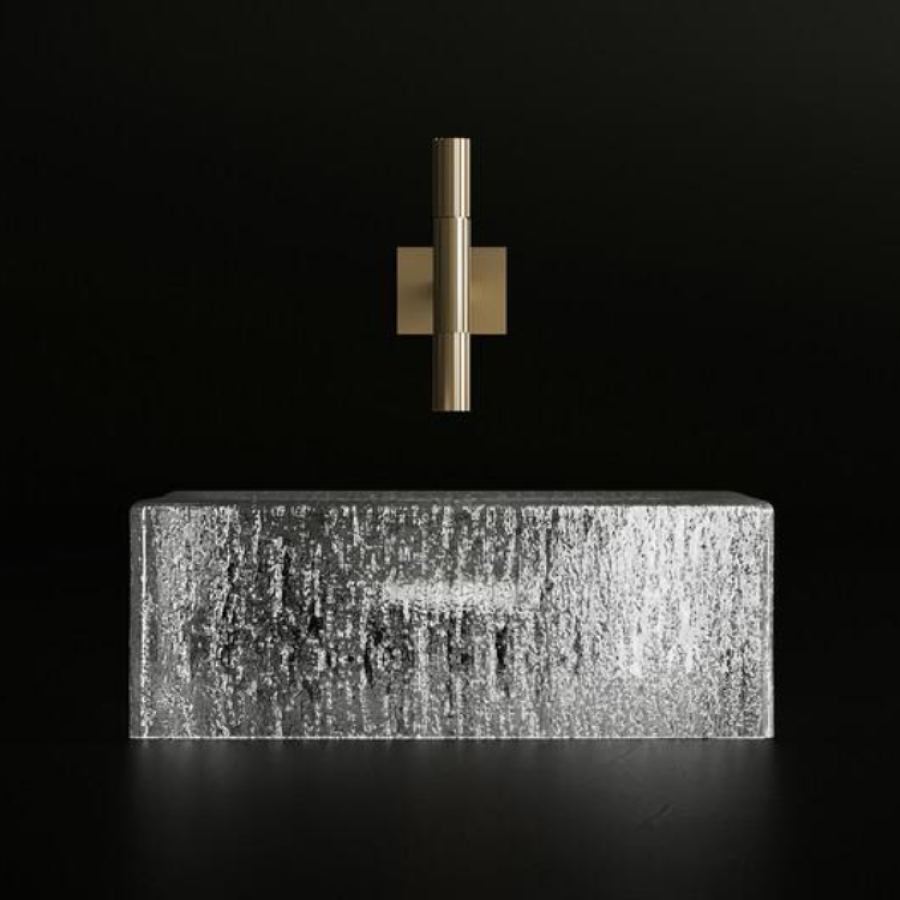 Раковина Gessi Incastri, накладная, 75601-561, 410 х 410 мм, цвет Ghiaccio - изображение 1