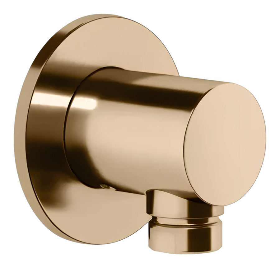 Шланговое подсоединение для душа Gessi Anello, настенное, цвет Warm Bronze PVD