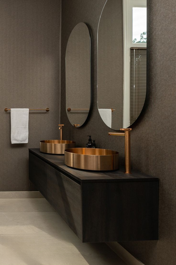 Смеситель для раковины Gessi Anello, высокий, длинный излив, цвет Copper PVD - изображение 4