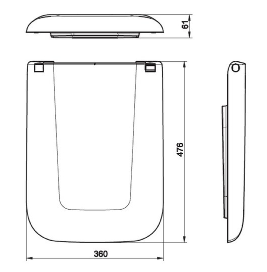 Сиденье для подвесного унитаза Gessi Goccia, для изделия арт. 39113, цвет Сhrome - изображение 3