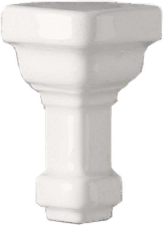 CERAMICHE GRAZIA Угловой элемент ESSENZE ANGOLO ESTERNO PARETE CAPITELLO BIANCO CRAQUEL
