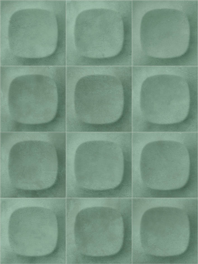 Sartoria Керамическая плитка Pop Groovy Verde Acqua Glossy 10x10 - изображение 1