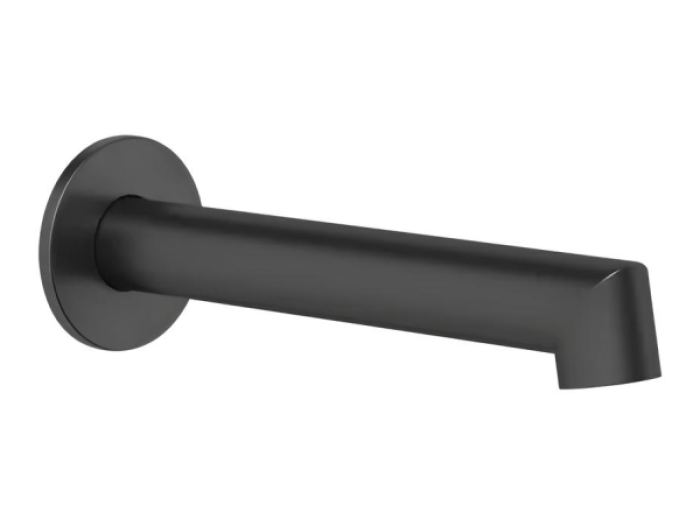 На изображении товар Излив для ванны Gessi Anello, настенный, цвет Matte Black от официального представителя в Москве