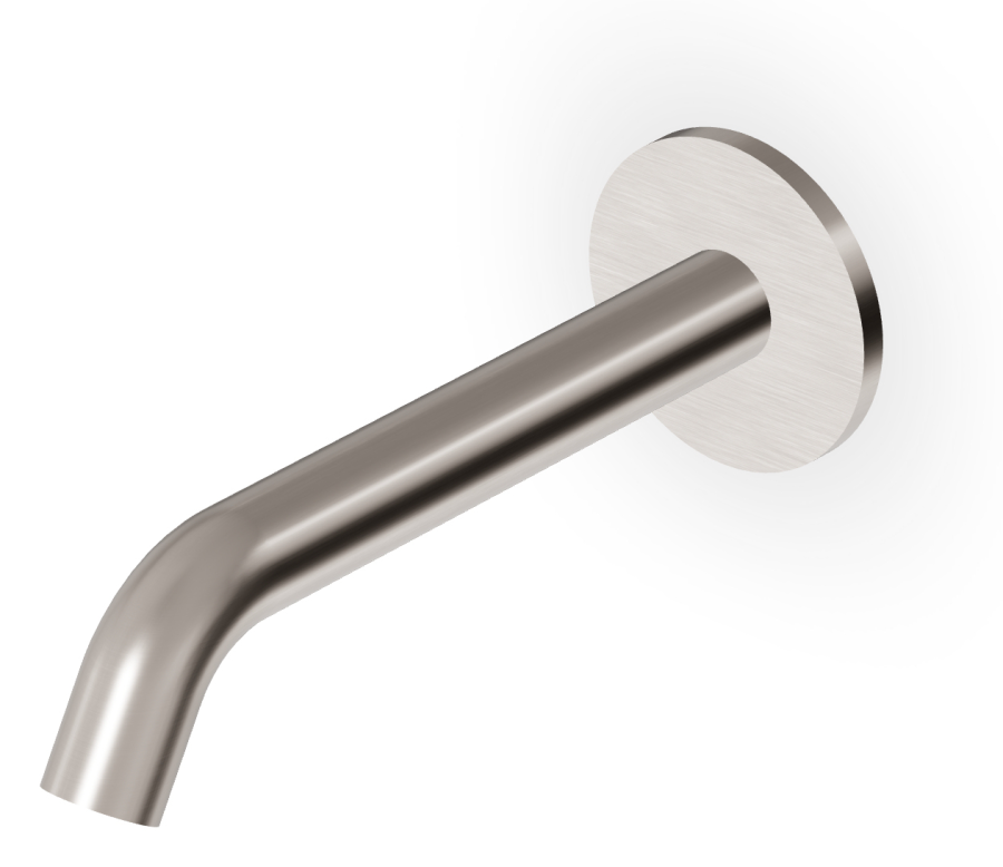 Излив Zucchetti Pan, настенный, L. 160 мм, цвет Brushed Nickel
