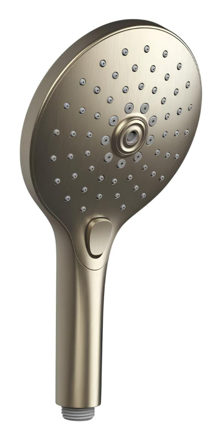 Душевая лейка Gessi Technical Accessories, 3-х позиционная, Ø130 мм, с кнопочным переключателем, цвет Finox Brushed Nickel