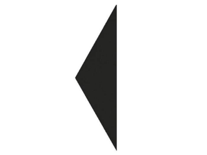 На изображении товар Etruria Керамогранит Hex 15X4.3 Triangolo Nero от официального представителя в Москве