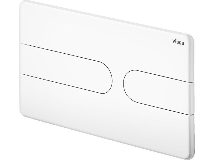 На изображении товар Панель смыва Viega Prevista Visign for Style 23 для унитаза, цвет белый от официального представителя в Москве