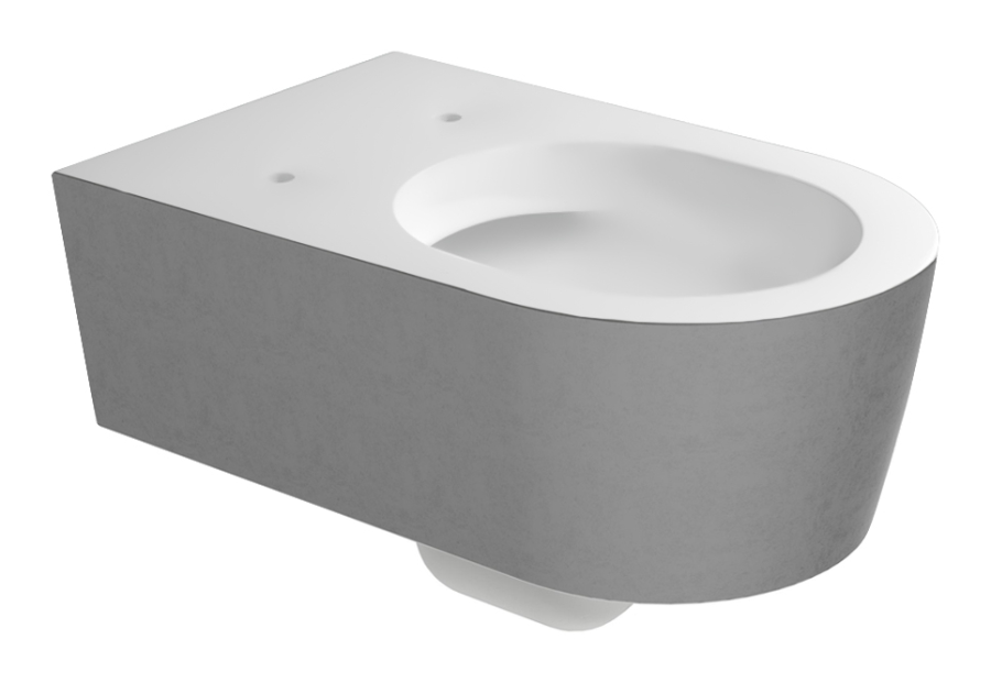 Унитаз Flaminia Link, подвесной, 560х360 мм, безободковый с системой goclean, цвет Silver White