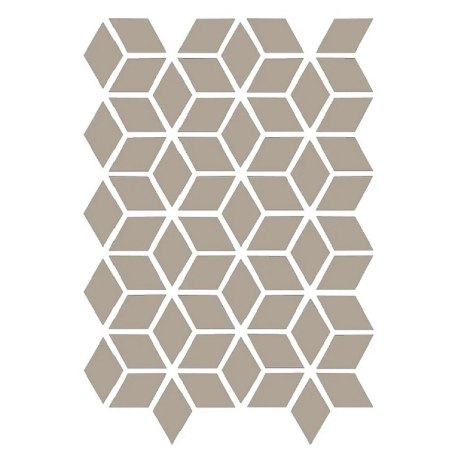 Etruria Керамогранит Xxs Rombo E 4X7 Su Rete Monocolore Grigio