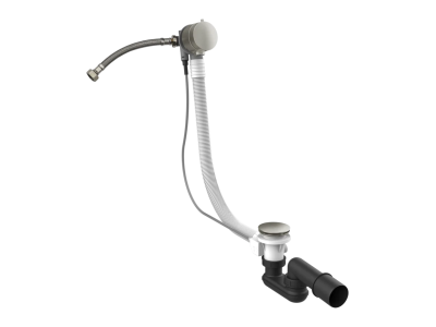 Слив-перелив для ванны Gessi Technical Accessories, h600 мм, с системой наполнения ванны через перелив, цвет Chrome Brushed