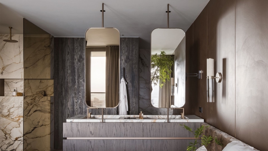 Излив Gessi Anello, средней длины, вылет 144 мм, цвет Brass Brushed PVD - изображение 3