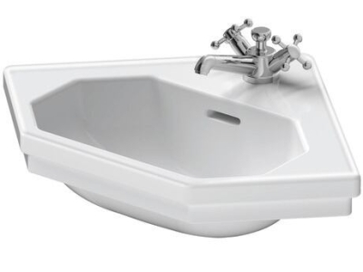 Раковина Duravit Series 1930 подвесная, угловая, 595х450 мм, цвет белый глянцевый с покрытием WonderGliss