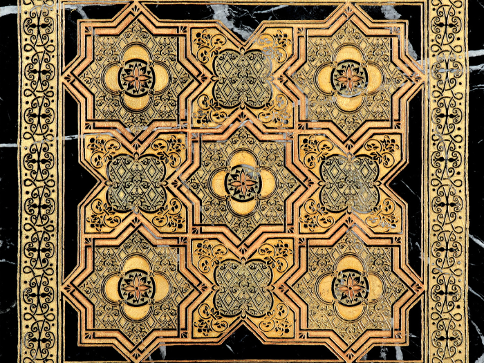 На изображении товар Akros Venezia Камень The Original Atlas T Nero Marquinia Gold 40x40x1, 61x61x2 от официального представителя в Москве