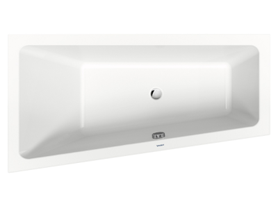 На изображении товар Ванна Duravit Duravit No.1 встраиваемая, 1500x800 мм, трапеция, левый наклон, цвет белый от официального представителя в Москве