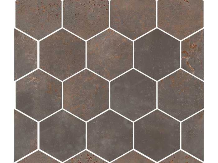 На изображении товар Santagostino Керамогранит Oxidart Hexagon Iron, 26x30 от официального представителя в Москве