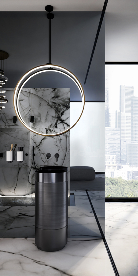 Раковина Gessi, накладная, без перелива, Ø400хh125 мм, цвет Steel Brushed - изображение 3
