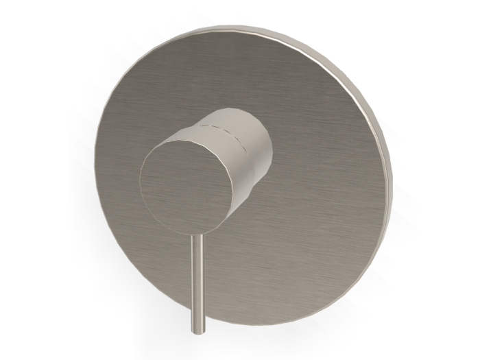 На изображении товар Смеситель для душа Carlo Frattini Spillo Up, встраиваемый, однорычажный, внешняя часть, цвет никель брашированный от официального представителя в Москве