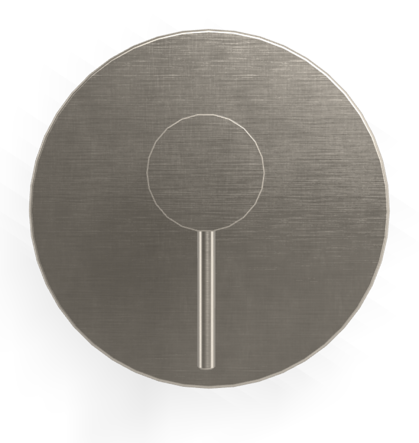 Смеситель для душа Carlo Frattini Spillo Up, встраиваемый, однорычажный, внешняя часть, цвет никель брашированный - изображение 1