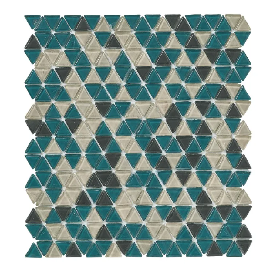 Sicis Смальтовая мозаика Trigono Blends Mosaic Niklas chips size 19x21 mm sheet-size 284x300 mm