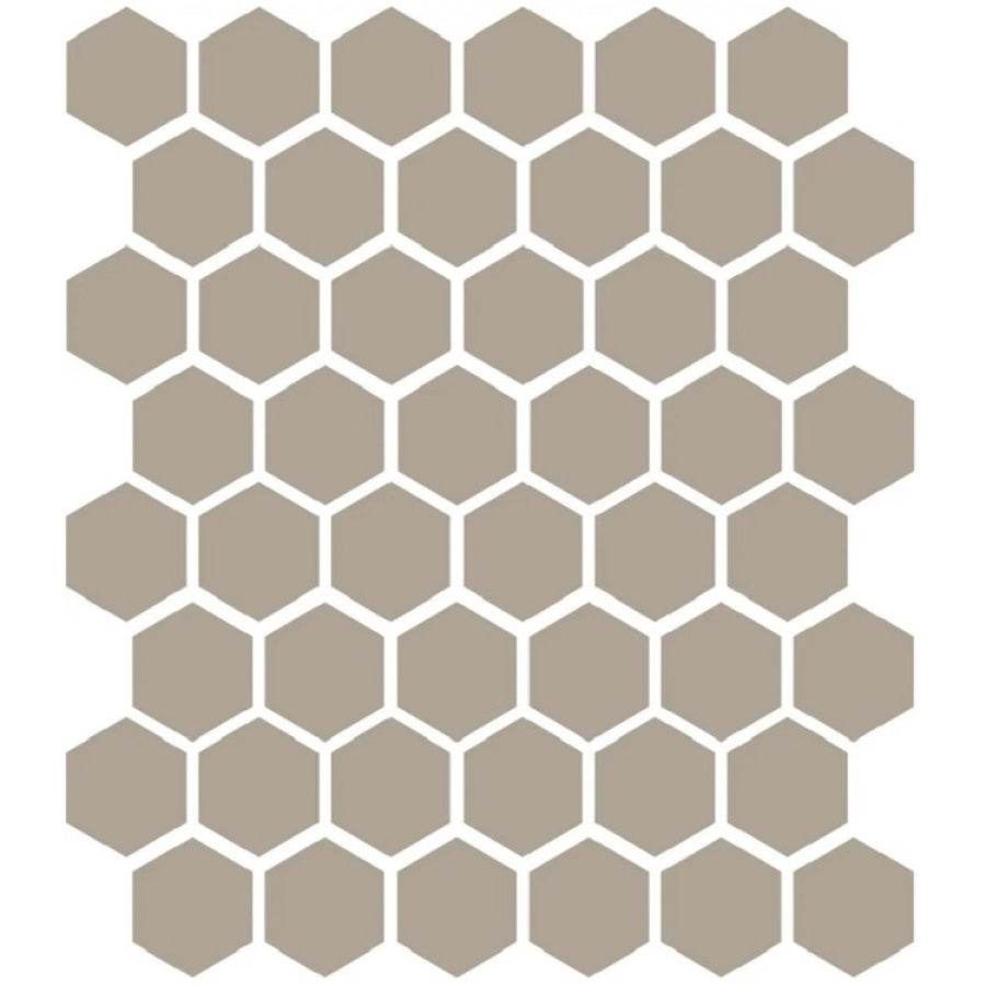 Etruria Керамогранит XXS-3D Esagono 5X5.7 3D Grigio Su Rete Monocolore 33Х37