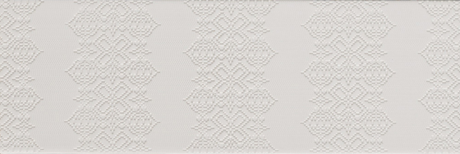 Mutina Керамогранит Bas Relief Garland Relief Bianco 18x54