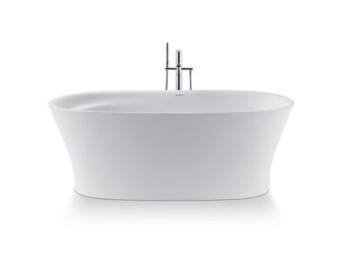 На изображении товар Ванна Duravit Cape Cod отдельно стоящая, 1650 x 780 мм, из DuraSolid А, цвет белый от официального представителя в Москве