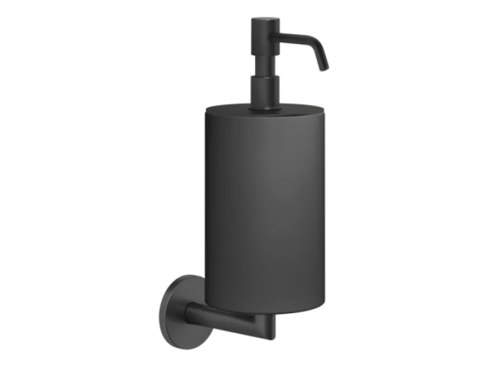 На изображении товар Дозатор для жидкого мыла Gessi Ventaglio, настенный, цвет Matte Black от официального представителя в Москве