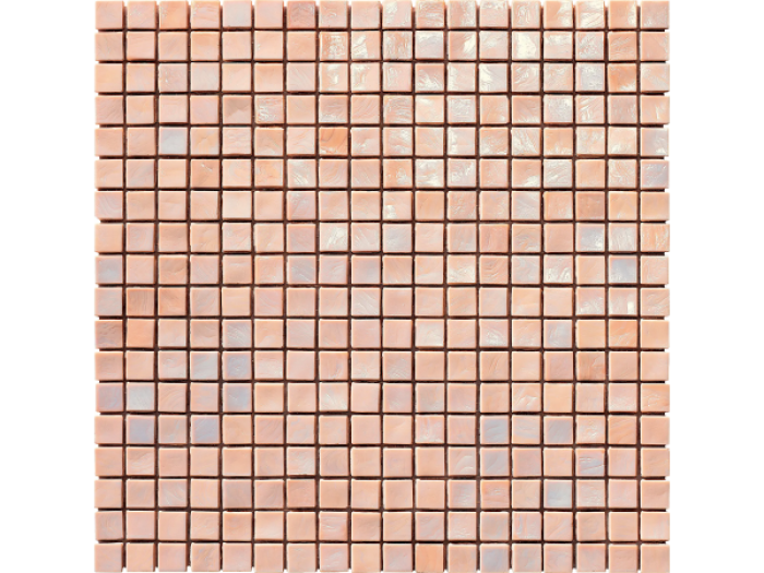 На изображении товар Sicis Стеклянная мозаика Murano Smalto Coral 2 chips size 15x15 mm sheet-size 295x295 mm от официального представителя в Москве