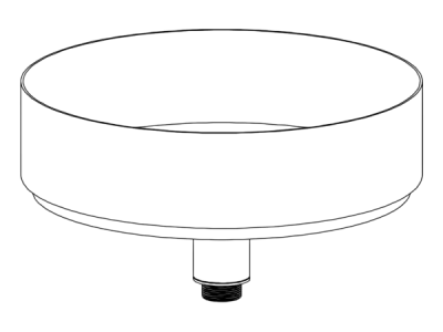 На изображении товар Раковина CeaDesign Washbasins, накладная, Ø425хh-120 мм, с донным клапаном, сталь, цвет сатинированная нержавеющая сталь от официального представителя в Москве