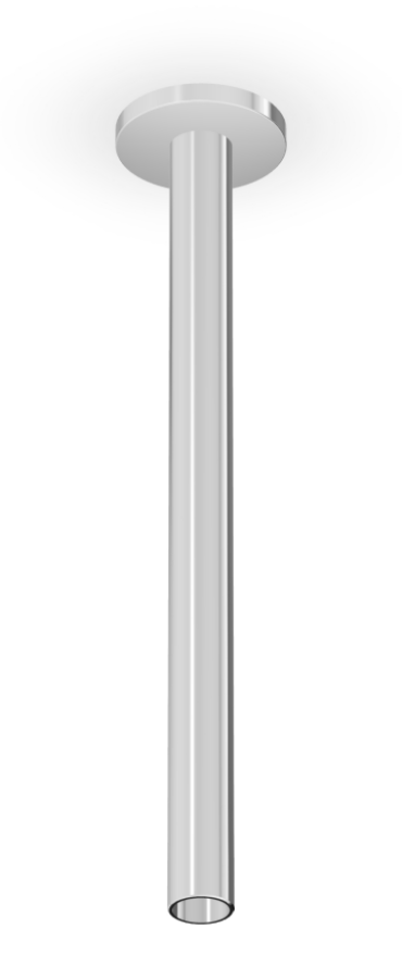 Держатель верхнего душа Zucchetti Delfi, потолочный, H.300 мм, цвет хром