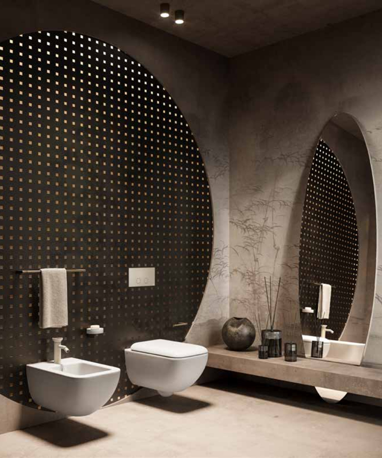 Полотенцедержатель Gessi Origini, 600 мм, настенный, цвет Black Metal Brushed PVD - изображение 3