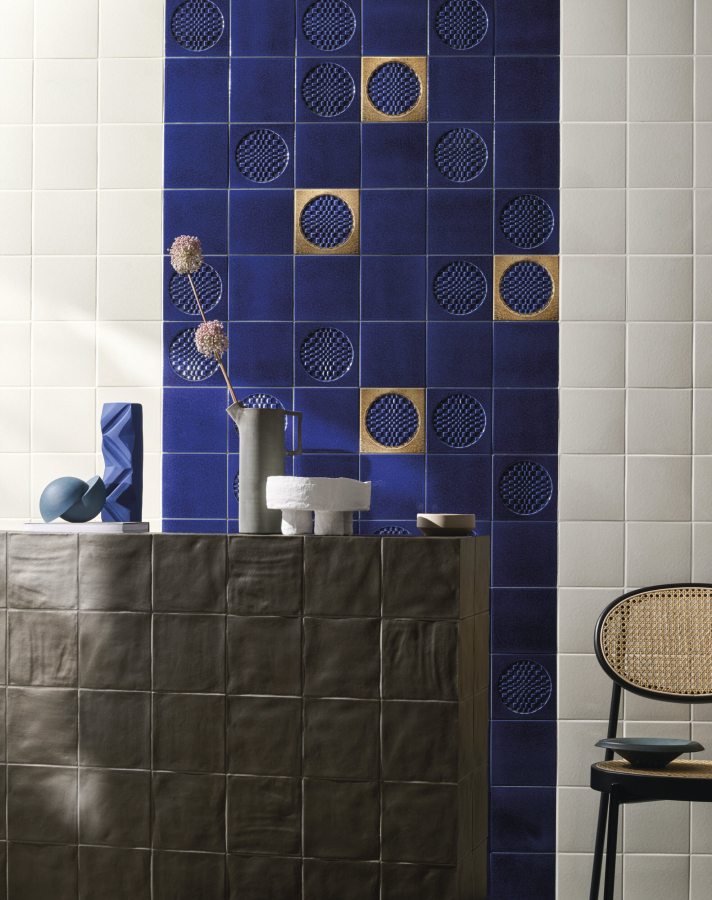 Iris ceramica Керамическая плитка BDA Citta di Faenza Geo blu glossy 15x15 - изображение 6