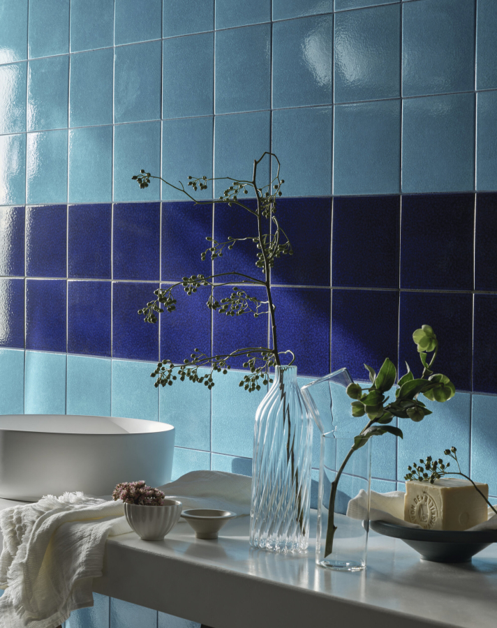 Iris ceramica Керамическая плитка BDA Citta di Faenza Geo blu glossy 15x15 - изображение 10