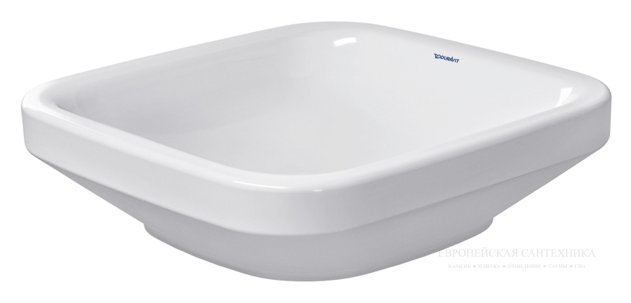 Раковина Duravit DuraStyle с шлифованным низом, 430х430 мм, без перелива, без плоскости под смеситель, цвет белый