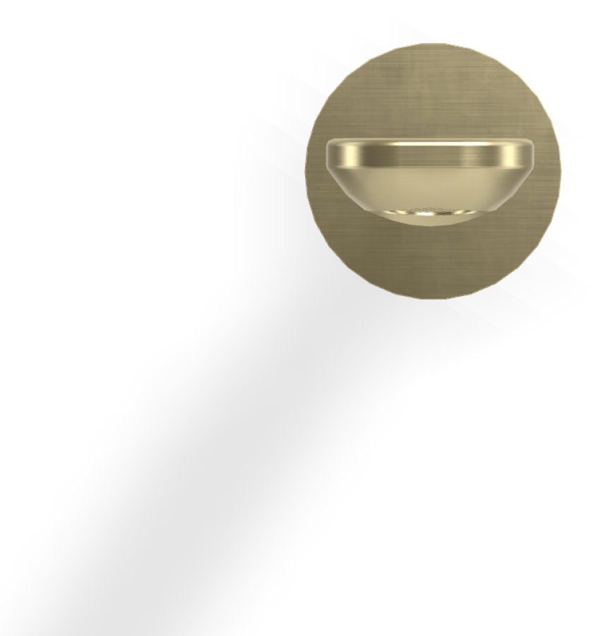 Излив для ванны Carlo Frattini Flo, настенный, L-218 мм, цвет брашированная шампань - изображение 1