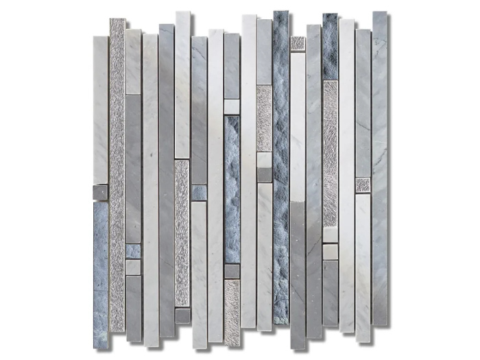 На изображении товар Sicis Смешанная мозаика Fibers Thick Mercury 288x331 mm от официального представителя в Москве