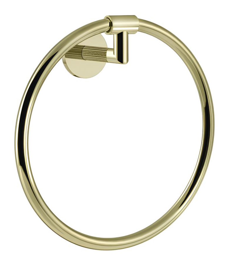 Полотенцедержатель Gessi Ingranaggio, настенный, кольцевой ⌀222 мм, цвет Brass PVD