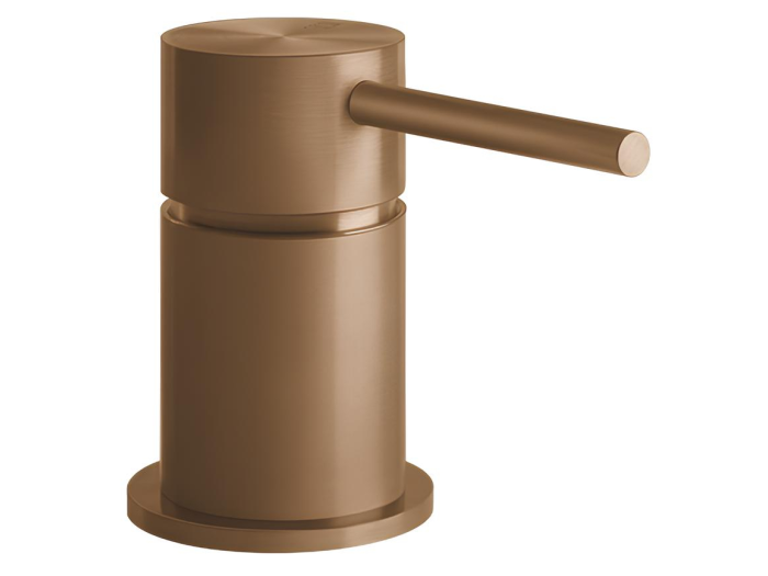 На изображении товар Смеситель Gessi 316 Flessa, удалённого управления, цвет Warm Bronze Brushed PVD от официального представителя в Москве