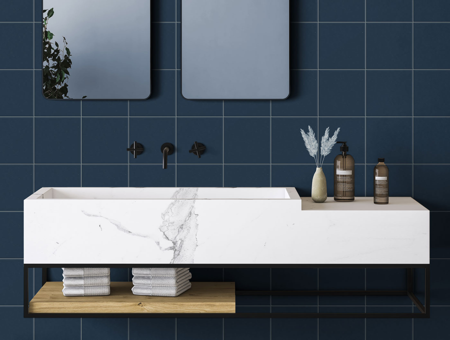 Terratinta Ceramics Керамогранит Hexa Square Matt Deep Navy 15x15 / 8.5 - изображение 1