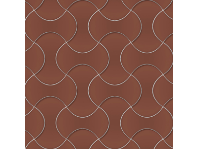 На изображении товар Terratinta Ceramics Мозаика, керамогранит Norse Knit Matt Rusty Red mosaic 30x30 / 9.5 от официального представителя в Москве