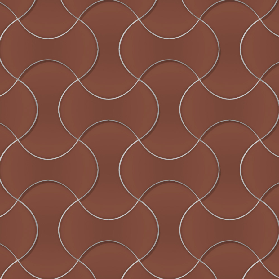 Terratinta Ceramics Мозаика, керамогранит Norse Knit Matt Rusty Red mosaic 30x30 / 9.5