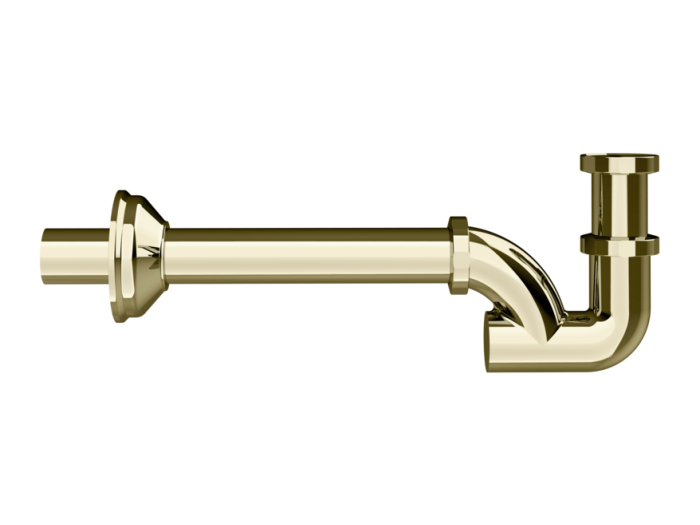 На изображении товар Сифон для раковины Gessi, бутылочный, цвет Brass PVD от официального представителя в Москве